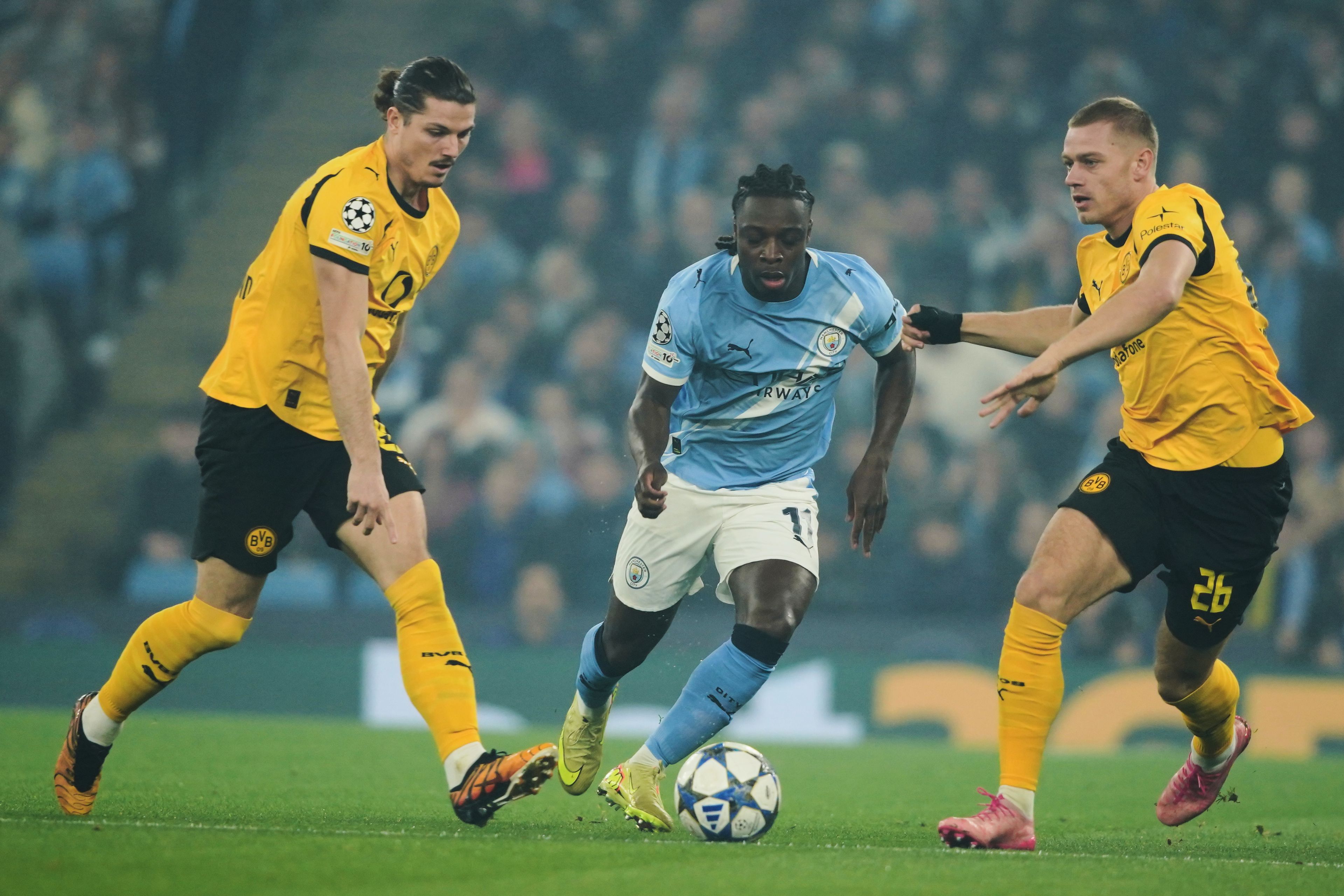 Жереми Доку, Манчестър Сити - Борусия Дортмунд, Марсел Забицер